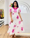 Jasleen Slub Cotton Fancy Printed Long Western Dress Wholesalers In Delhi